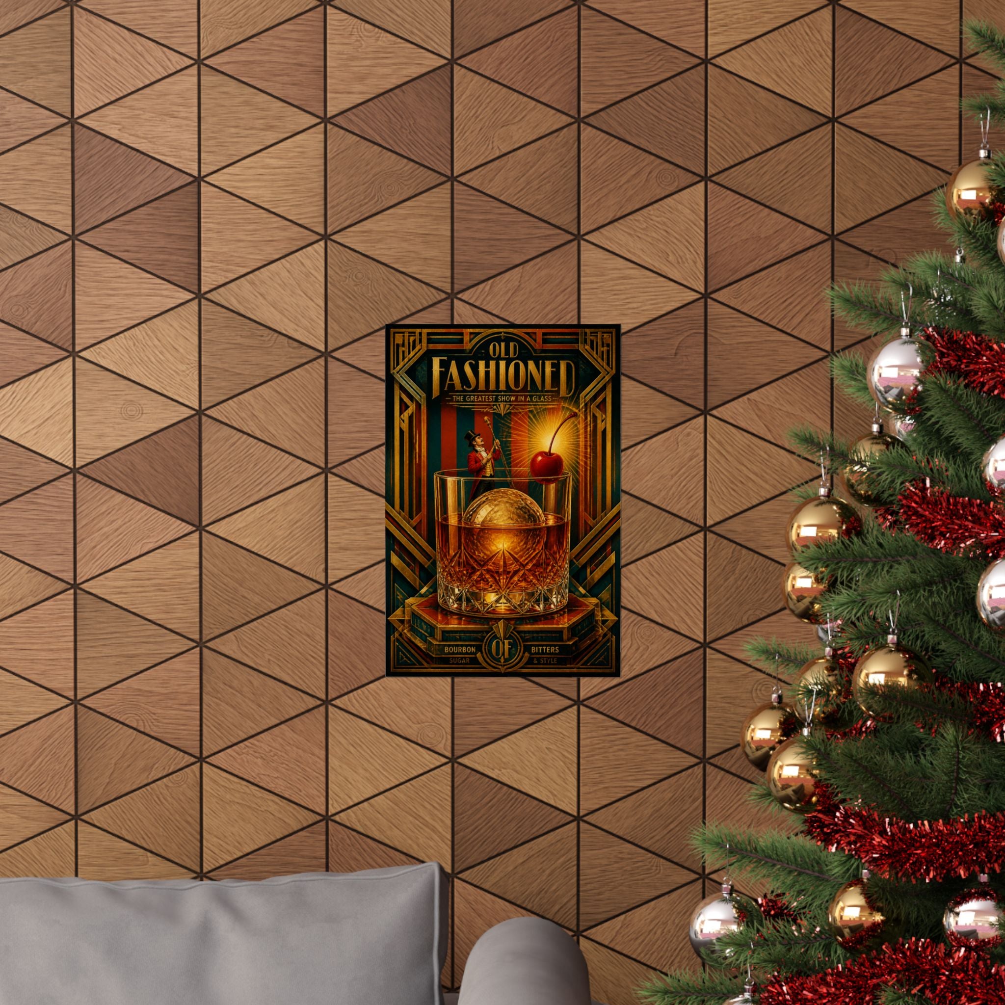 Old Fashioned Ringmaster Wall Art Poster 18×24 Art Deco Entryway Decor Maximalist Print