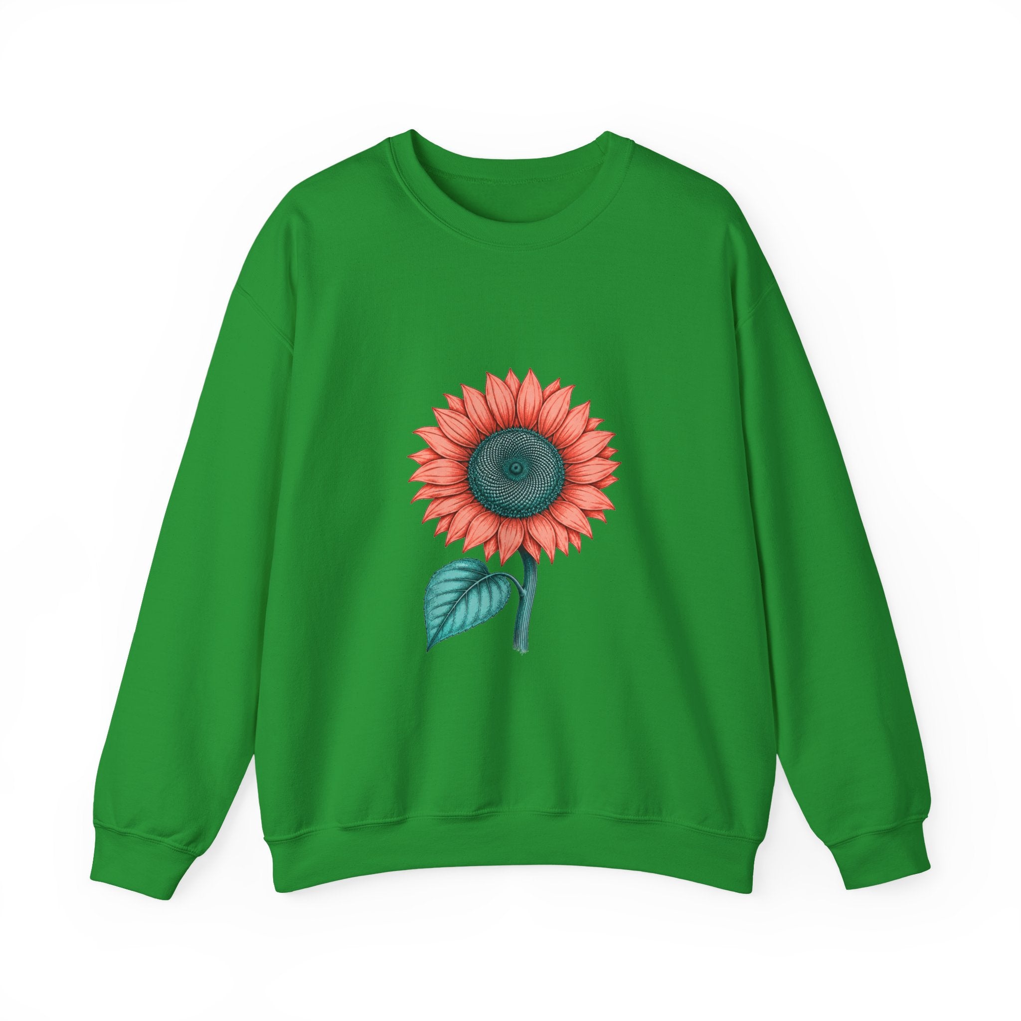 Matching Couple Sweatshirt - Sunflower & Moonflower Matching Couple Crewneck Sweatshirt Hand-Drawn Art His Hers Best Friend Gift - Design A