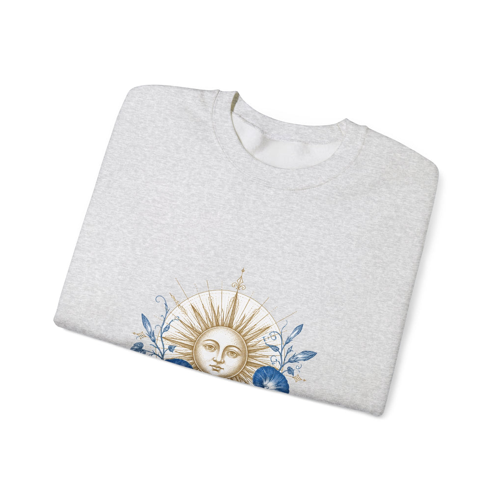 Matching Couple Sweatshirt - Sun & Moon Matching Couple Premium Fleece Sweatshirt Vintage Art His Hers Honeymoon Gift - Design B