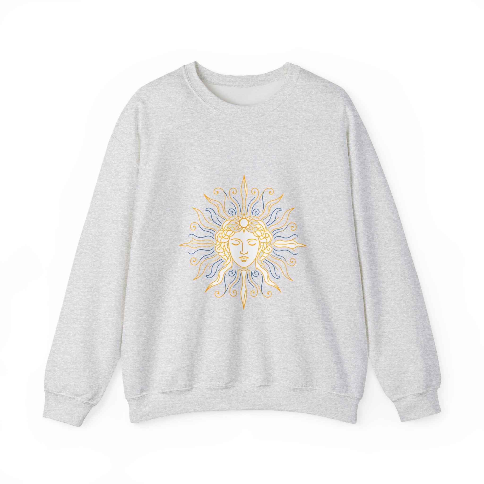Matching Couple Sweatshirt - Helios & Selene Matching Couple Crewneck Sweatshirt Minimalist Art His Hers Valentine Gift - Design A