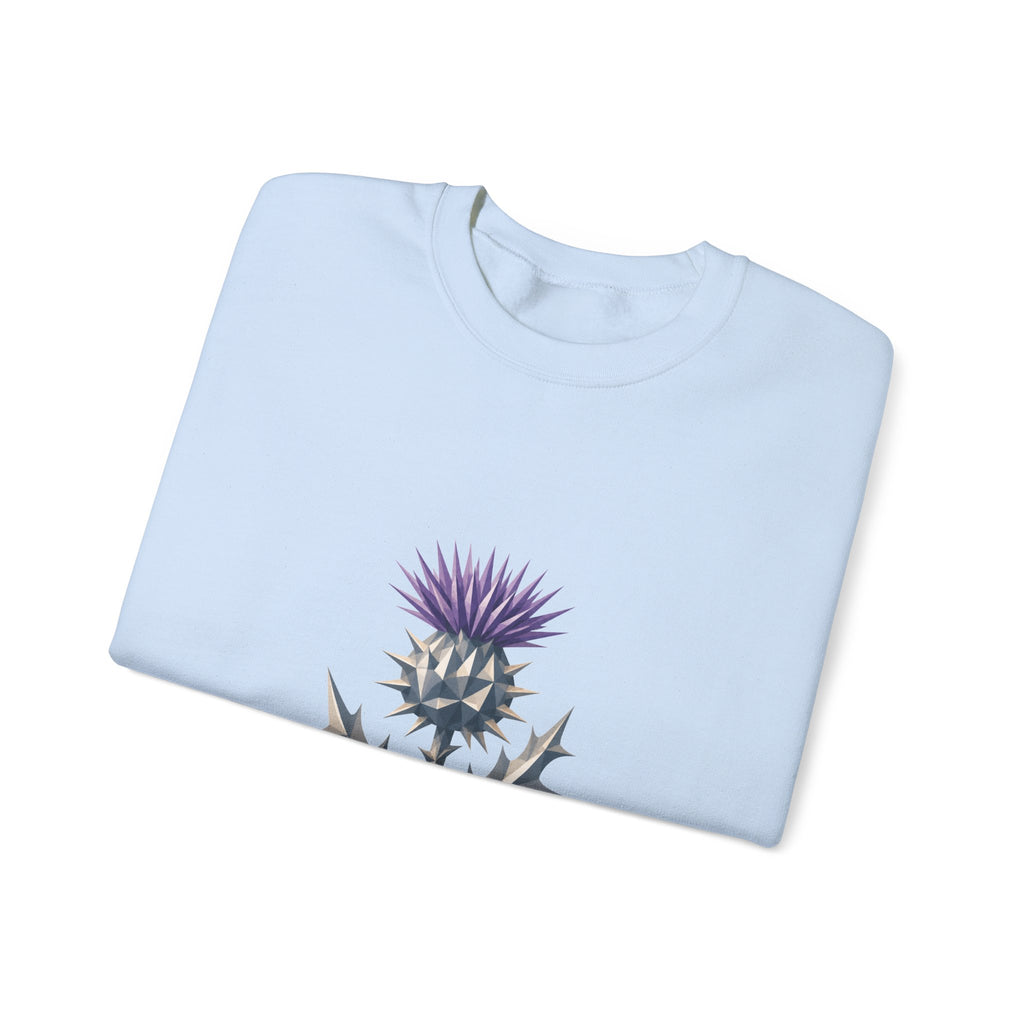 Matching Couple Sweatshirt - Lavender & Thistle Matching Couple Comfort Colors Crew Geometric Art His Hers Love Gift - Design B