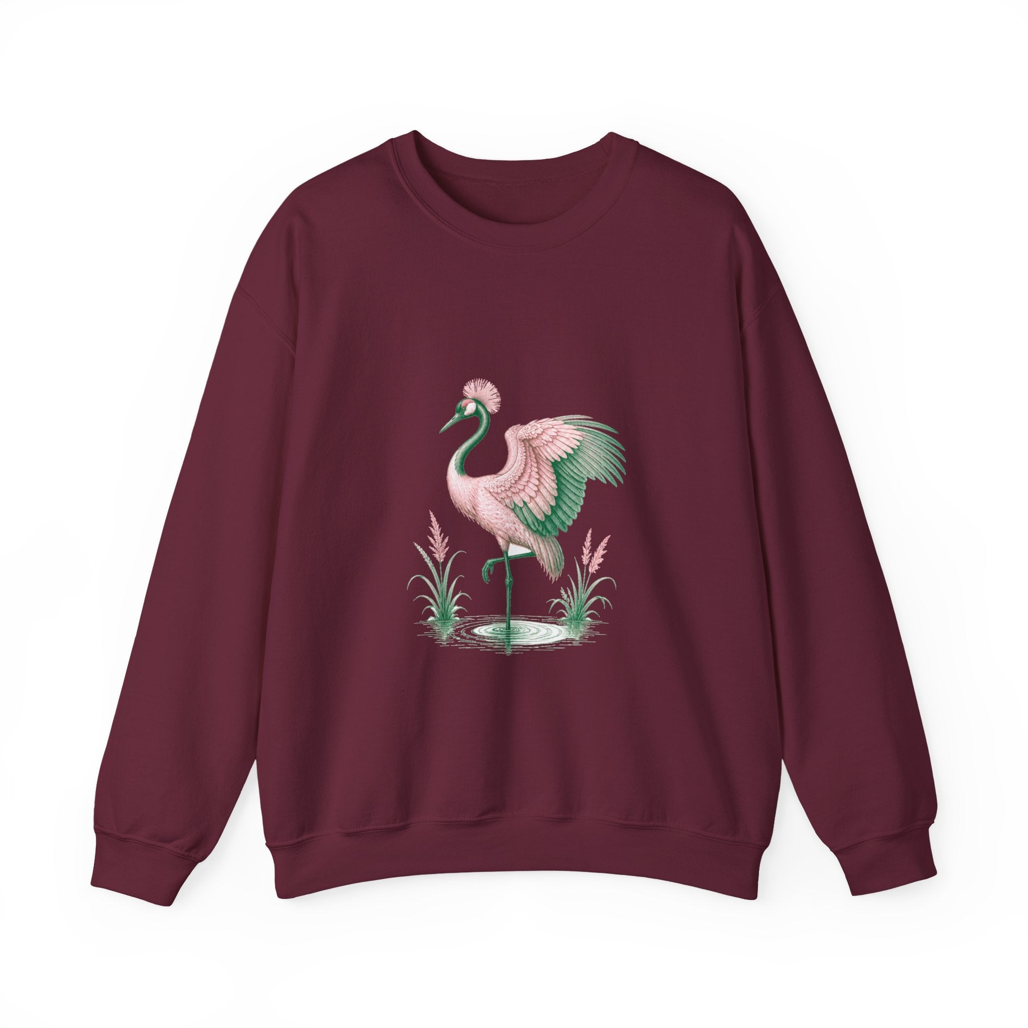 Matching Couple Sweatshirt - Tiger & Crane Matching Couple Comfort Colors Crew Vintage Art His Hers Honeymoon Gift - Design B