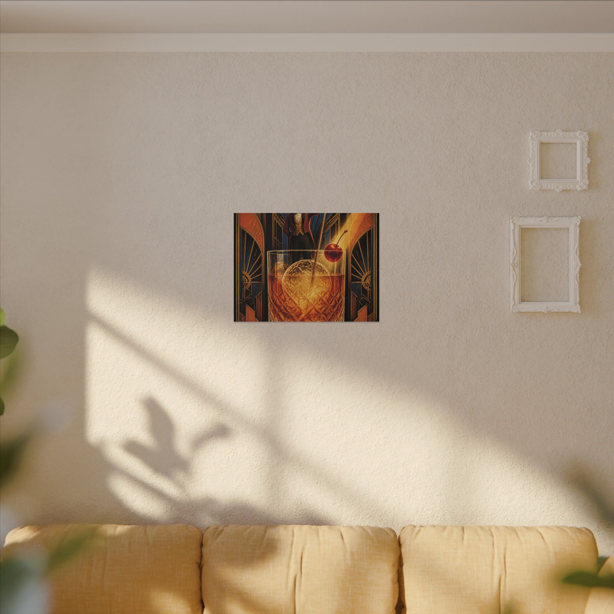 Old Fashioned Ringmaster Wall Art Canvas 24×36 Art Deco Bar Area Decor Maximalist Print