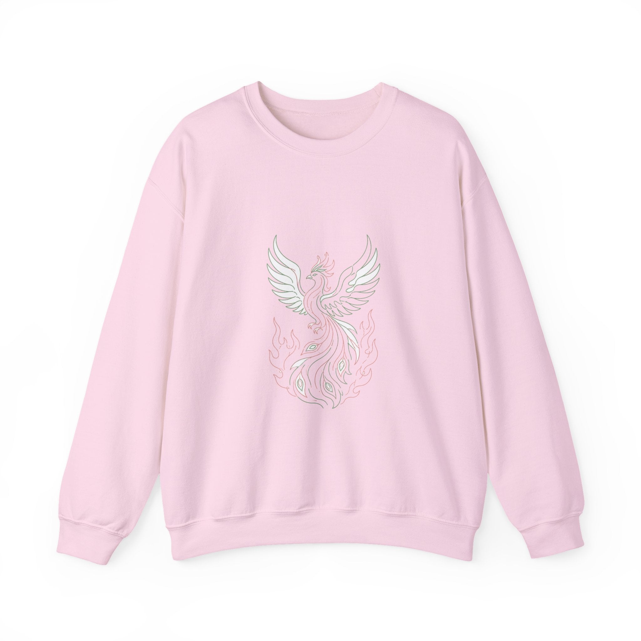 Matching Couple Sweatshirt - Dragon & Phoenix Matching Couple Premium Fleece Sweatshirt Minimalist Art His Hers Christmas Gift - Design B