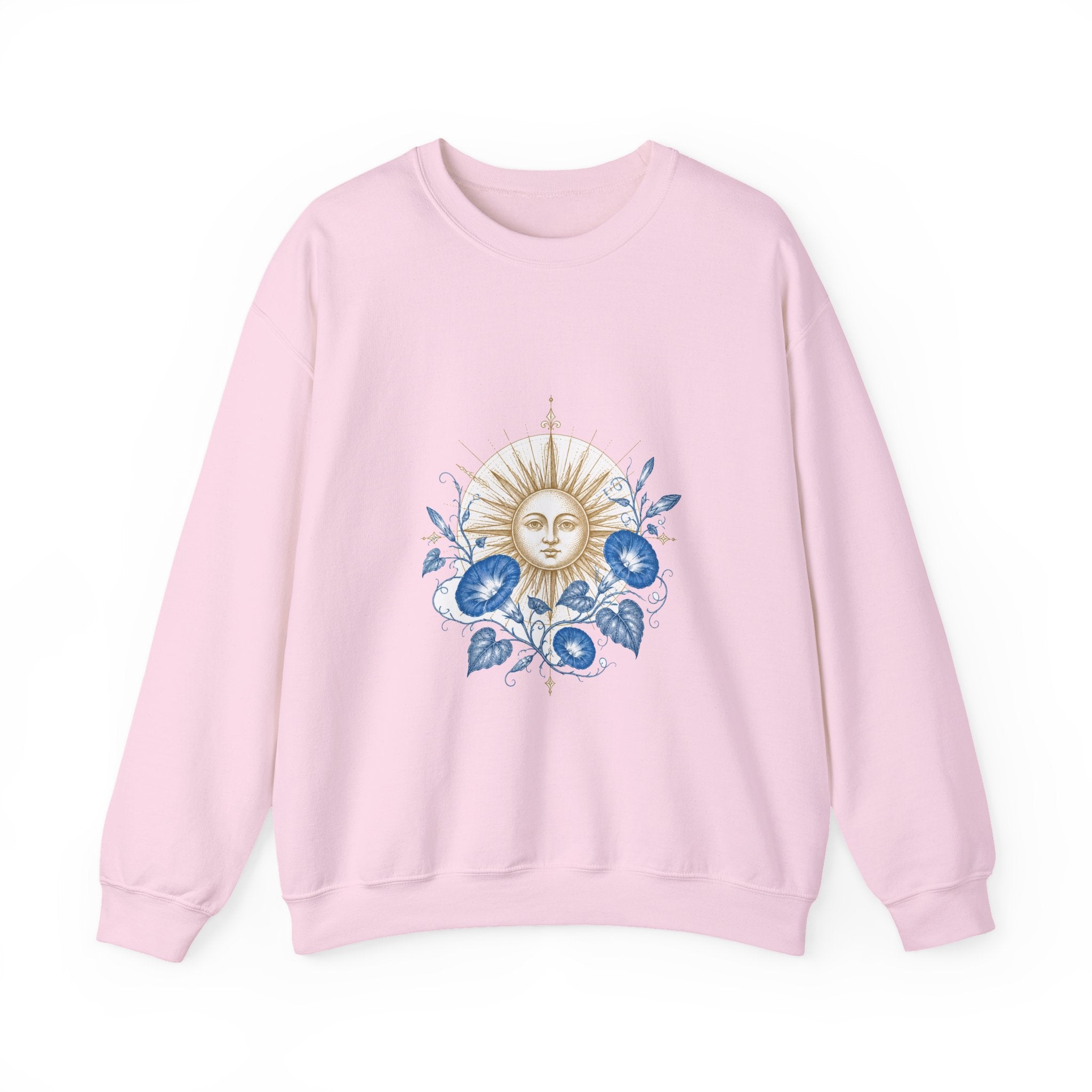 Matching Couple Sweatshirt - Sun & Moon Matching Couple Premium Fleece Sweatshirt Vintage Art His Hers Honeymoon Gift - Design B