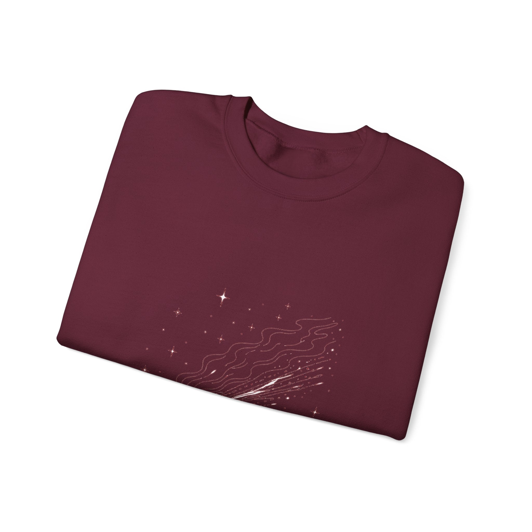 Matching Couple Sweatshirt - Comet & Asteroid Matching Couple Comfort Colors Crew Minimalist Art His Hers Christmas Gift - Design A