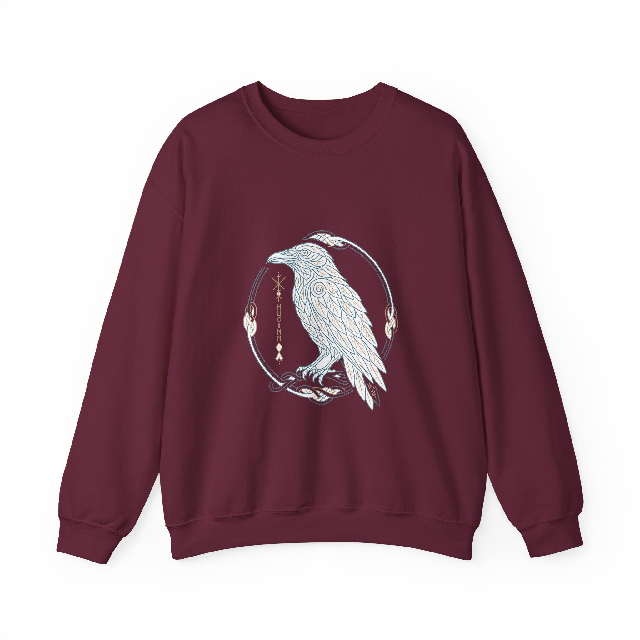 Matching Couple Sweatshirt - Huginn & Muninn Matching Couple Comfort Colors Crew Minimalist Art His Hers Christmas Gift - Design A