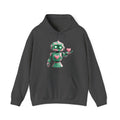 Matching Couple Sweatshirt - Robot & Heart Matching Couple Hooded Sweatshirt Geometric Art His Hers Couple Gift - Design A