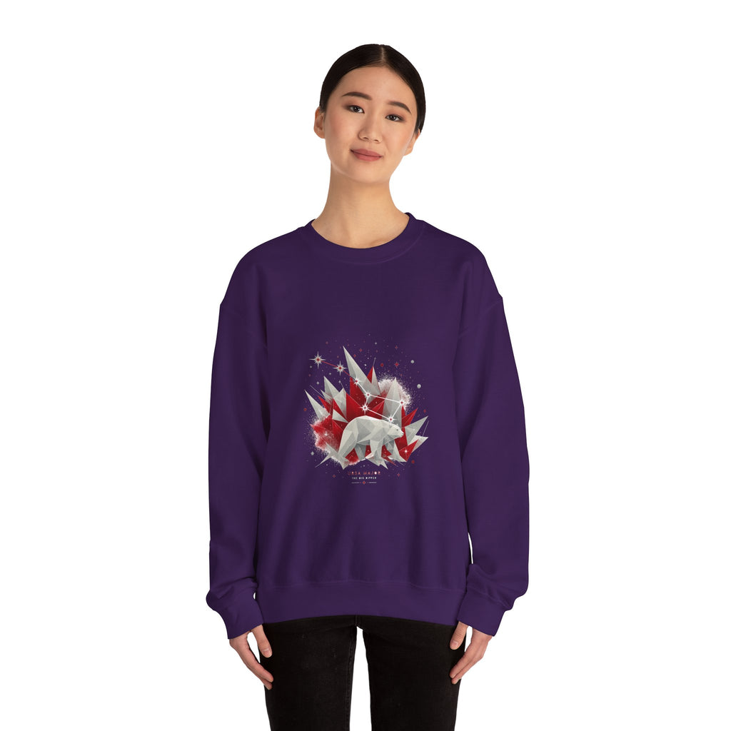 Matching Couple Sweatshirt - Big & Little Dipper Matching Couple Premium Fleece Sweatshirt Geometric Art His Hers Love Gift - Design A