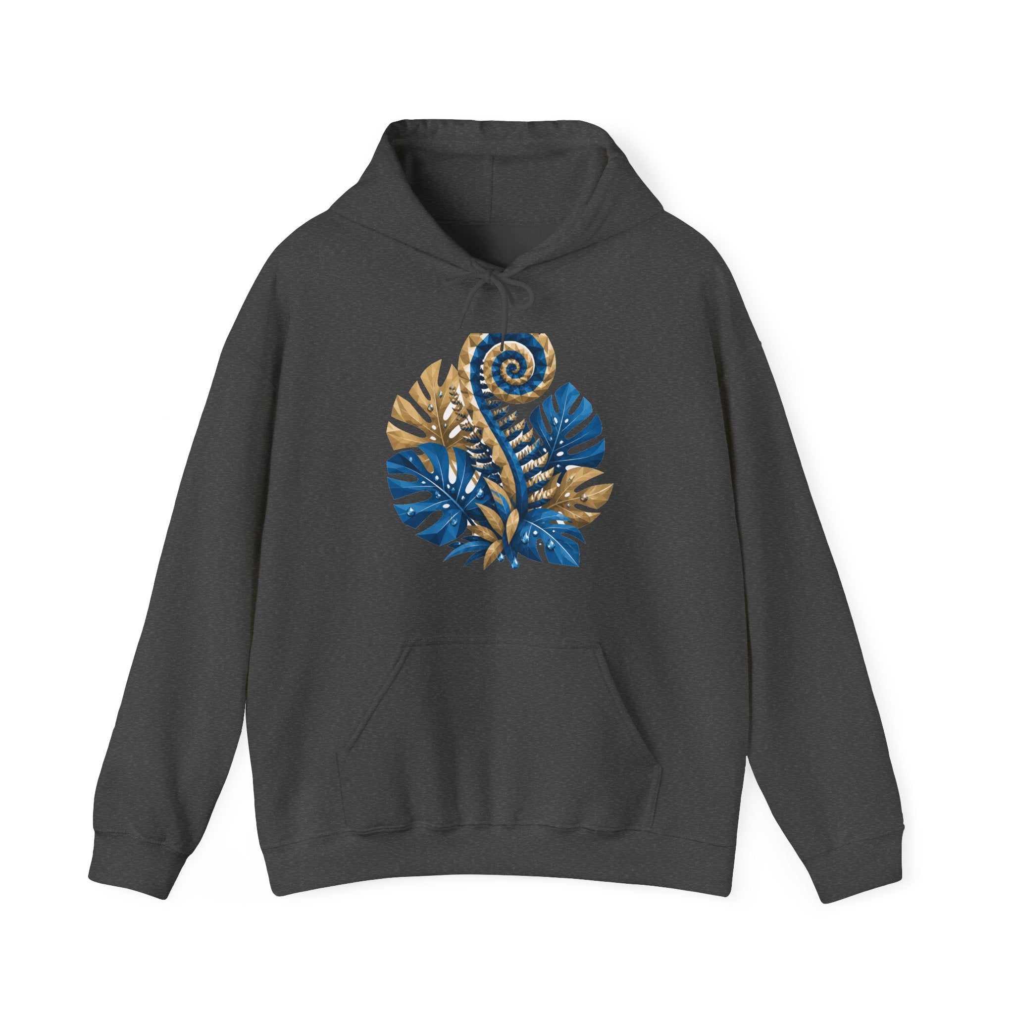 Matching Couple Sweatshirt - Desert & Rainforest Matching Couple Hooded Sweatshirt Geometric Art His Hers Couple Gift - Design B