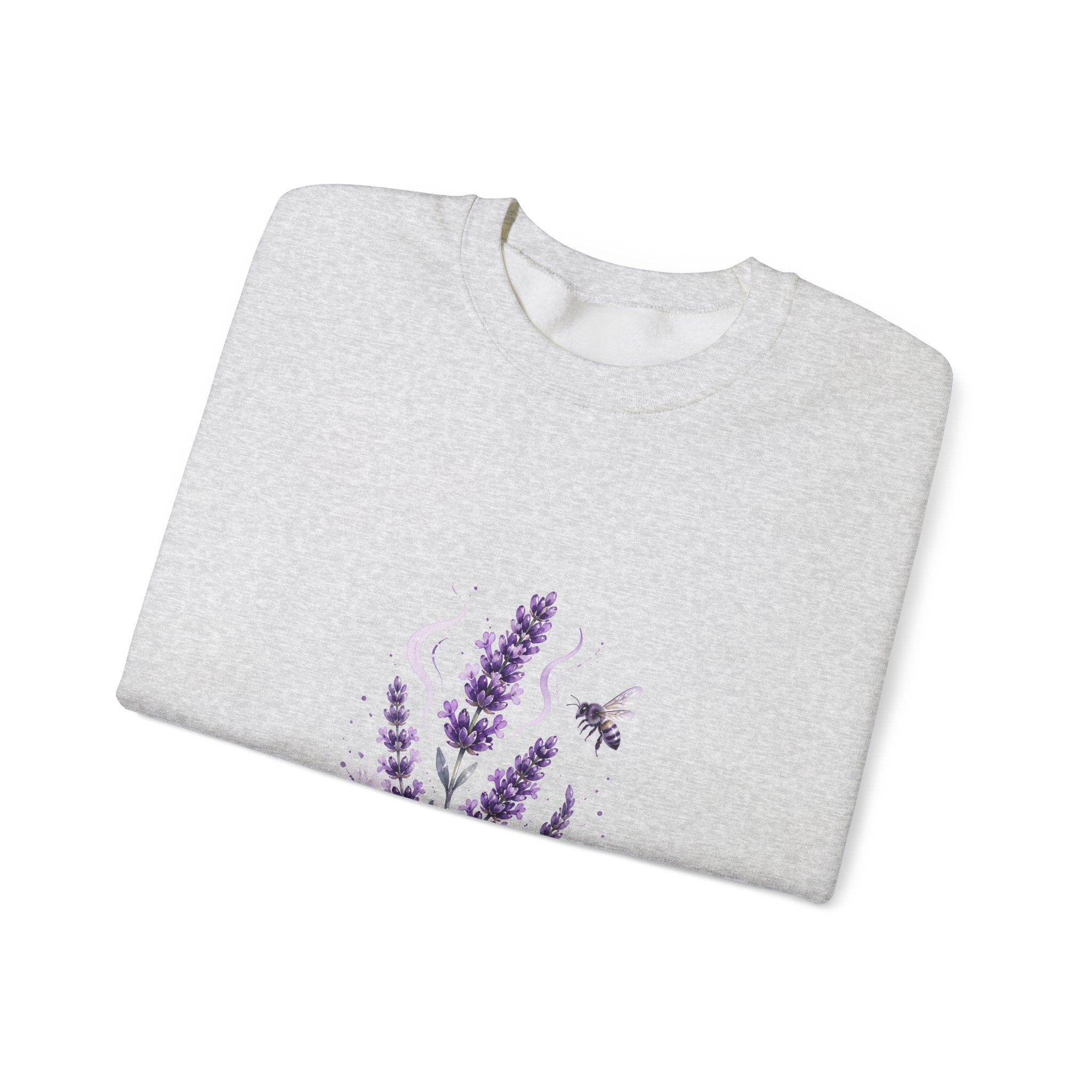 Matching Couple Sweatshirt - Lavender & Thistle Matching Couple Comfort Colors Crew Watercolor Art His Hers Birthday Gift - Design A