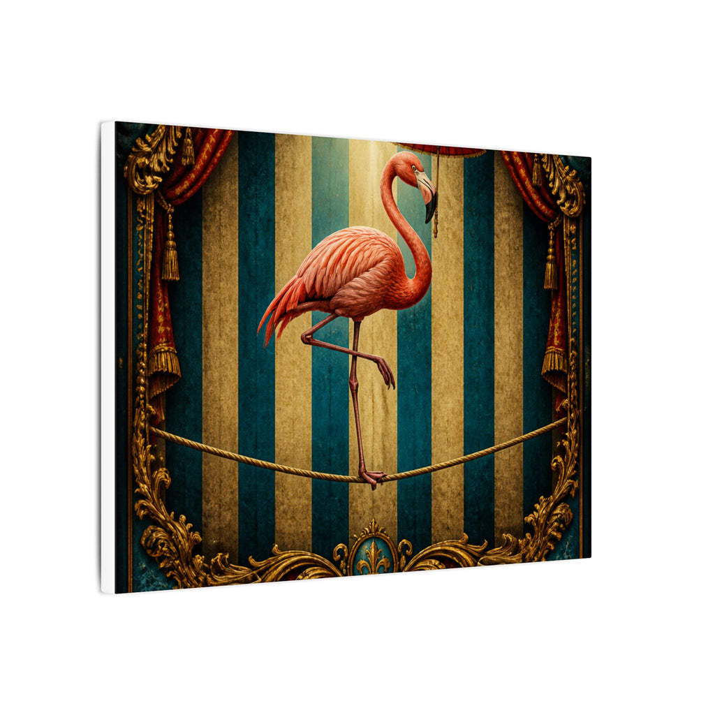 Flamingo Tightrope Wall Art Canvas 24×36 Baroque Studio Decor Maximalist Print