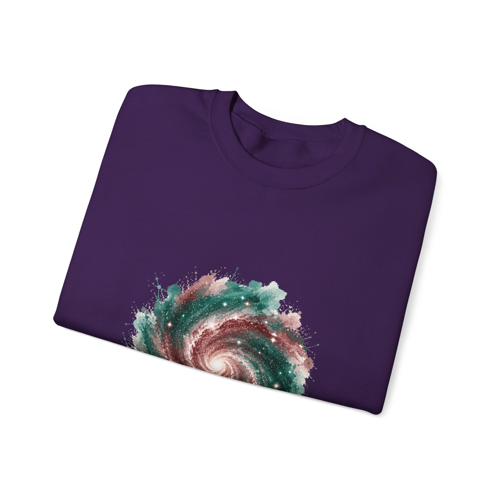 Matching Couple Sweatshirt - Galaxy & Supernova Matching Couple Comfort Colors Crew Watercolor Art His Hers Birthday Gift - Design A