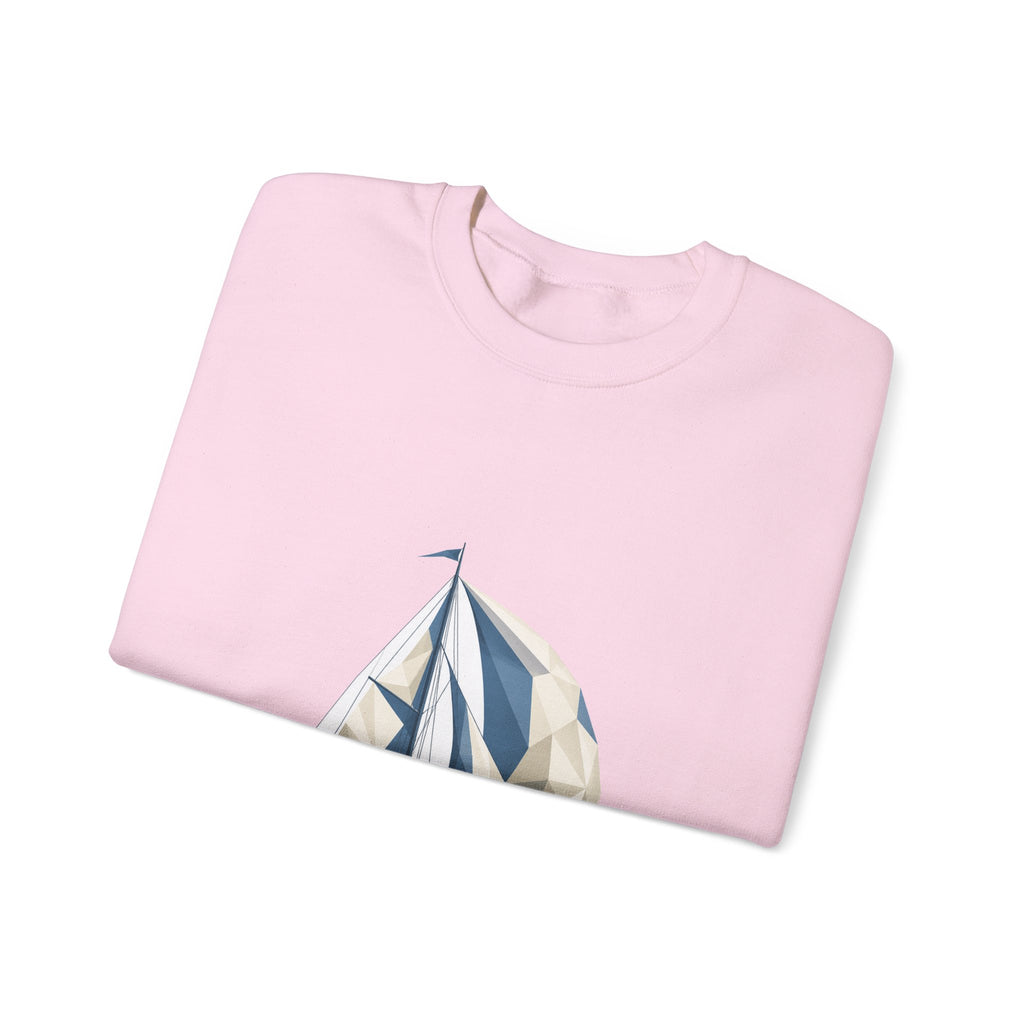 Matching Couple Sweatshirt - Anchor & Sail Matching Couple Premium Fleece Sweatshirt Geometric Art His Hers Love Gift - Design B