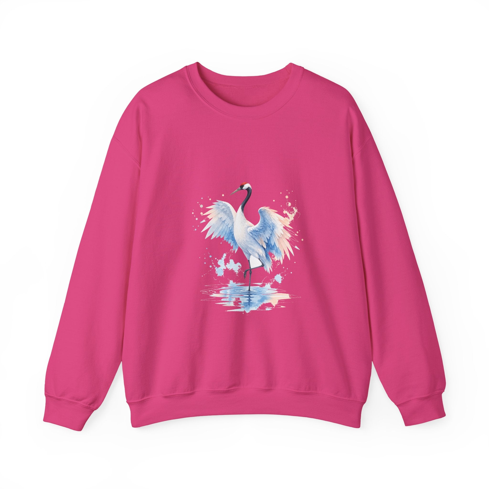 Matching Couple Sweatshirt - Tiger & Crane Matching Couple Comfort Colors Crew Watercolor Art His Hers Birthday Gift - Design B
