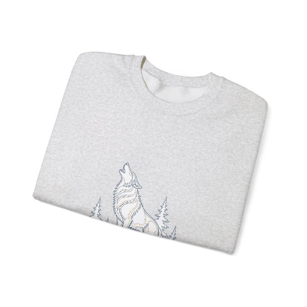 Matching Couple Sweatshirt - Wolf & Dove Matching Couple Comfort Colors Crew Minimalist Art His Hers Christmas Gift - Design A