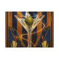 Martini Magician Wall Art Canvas 16×20 Art Deco Entryway Decor Maximalist Print