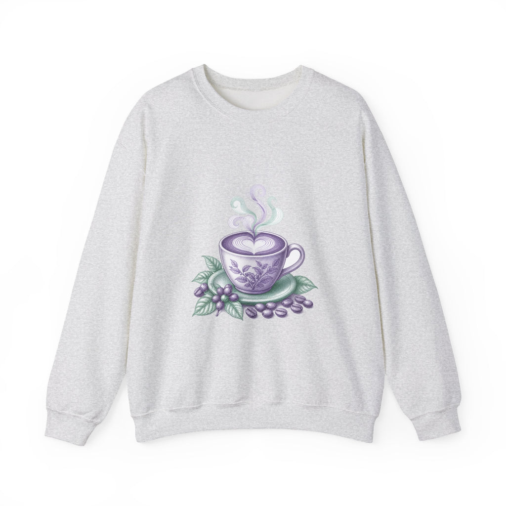 Matching Couple Sweatshirt - Coffee & Tea Matching Couple Premium Fleece Sweatshirt Vintage Art His Hers Honeymoon Gift - Design A