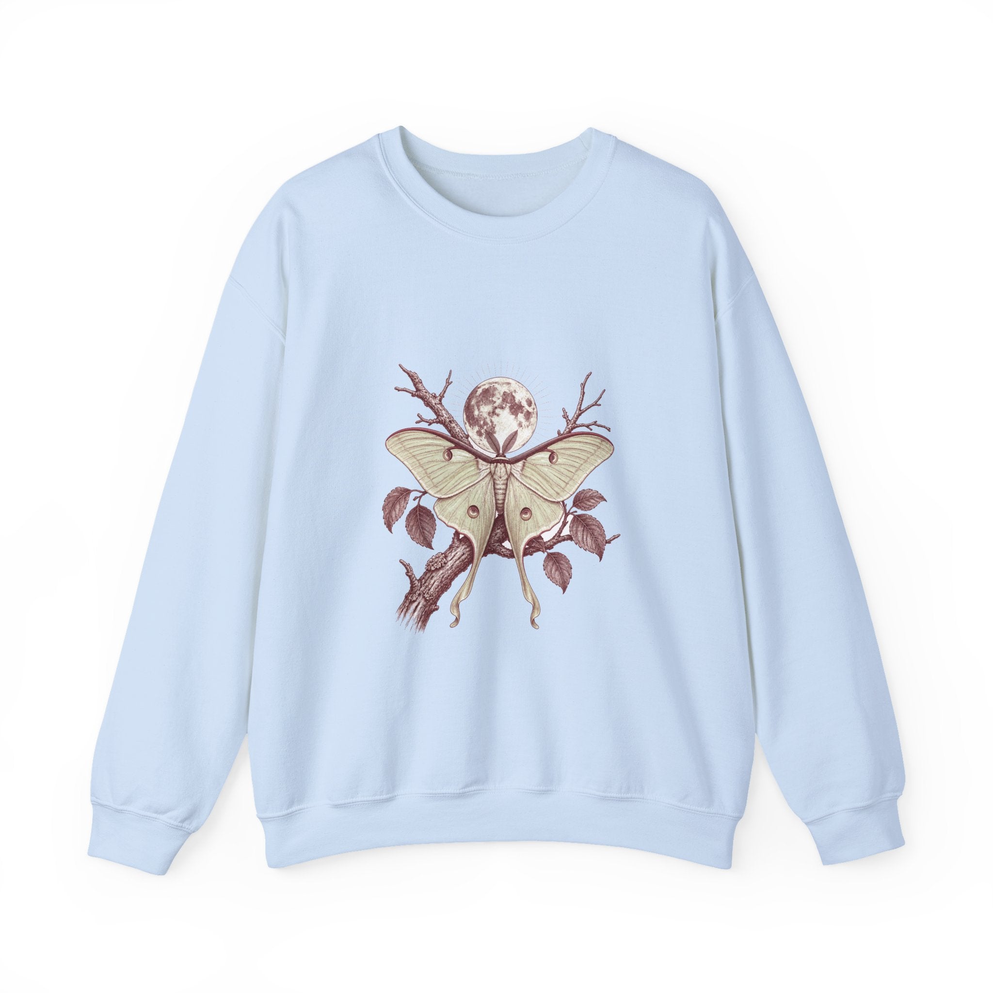 Matching Couple Sweatshirt - Butterfly & Moth Matching Couple Premium Fleece Sweatshirt Vintage Art His Hers Honeymoon Gift - Design B