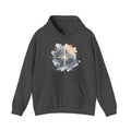 Matching Couple Sweatshirt - Shooting Star & North Star Matching Couple Hooded Sweatshirt Watercolor Art His Hers Engagement Gift - Design B