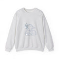 Matching Couple Sweatshirt - Lion & Lamb Matching Couple Crewneck Sweatshirt Minimalist Art His Hers Valentine Gift - Design B