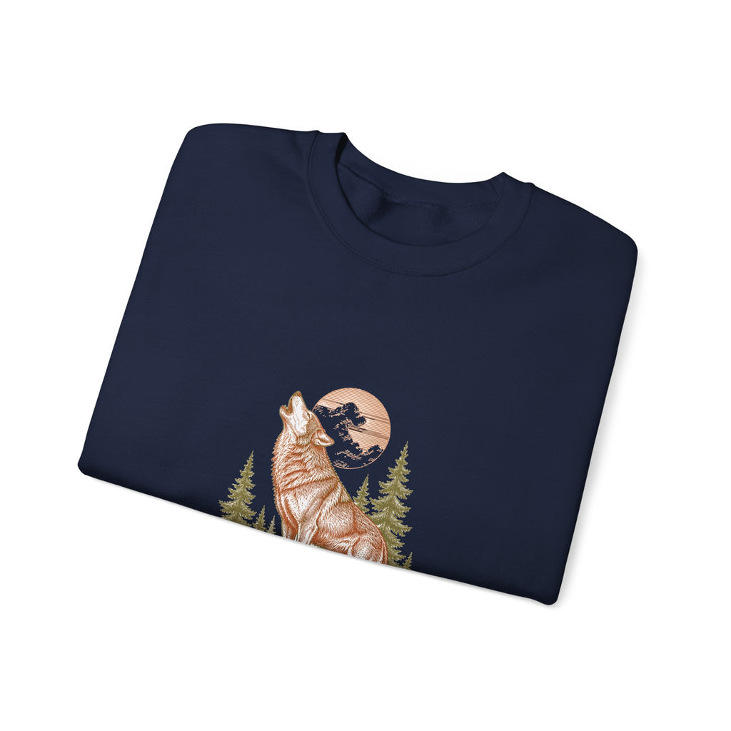 Matching Couple Sweatshirt - Wolf & Dove Matching Couple Crewneck Sweatshirt Vintage Art His Hers Wedding Gift - Design A