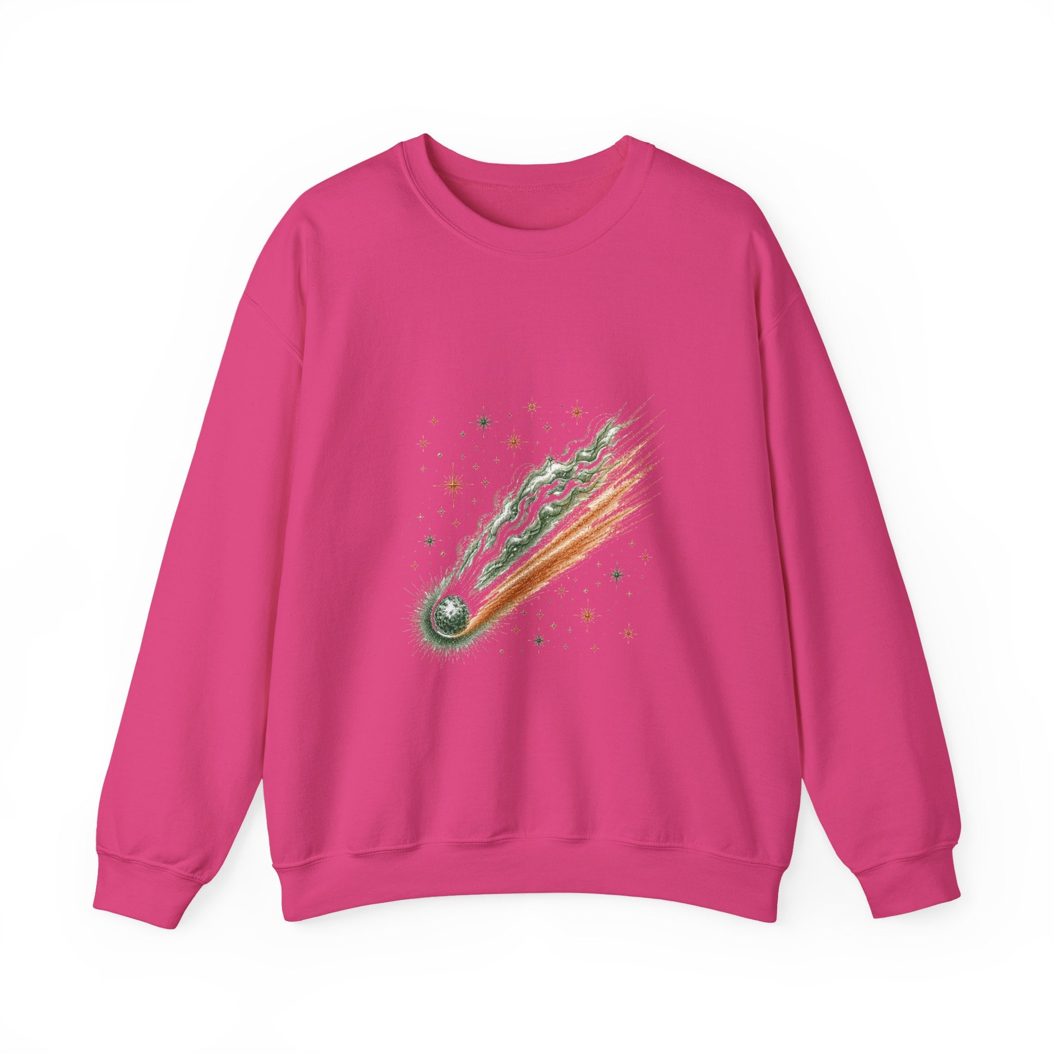 Matching Couple Sweatshirt - Comet & Asteroid Matching Couple Crewneck Sweatshirt Hand-Drawn Art His Hers Best Friend Gift - Design A