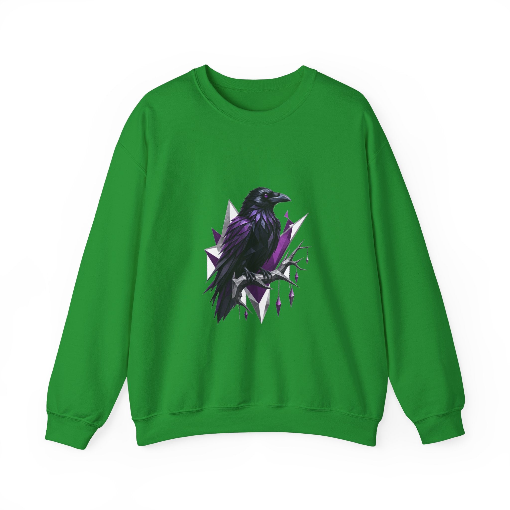 Matching Couple Sweatshirt - Raven & Swan Matching Couple Premium Fleece Sweatshirt Geometric Art His Hers Love Gift - Design A