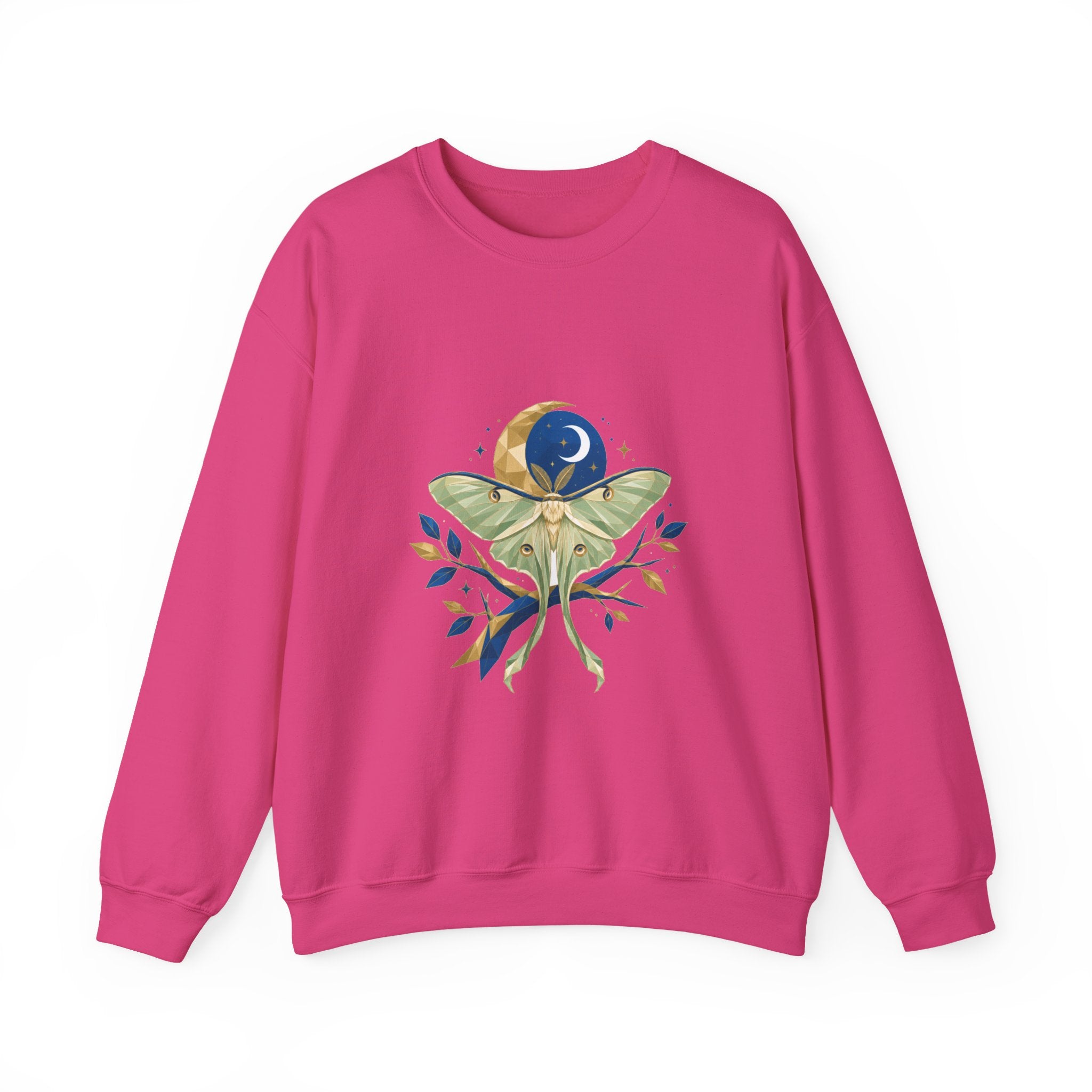 Matching Couple Sweatshirt - Butterfly & Moth Matching Couple Crewneck Sweatshirt Geometric Art His Hers Couple Gift - Design B