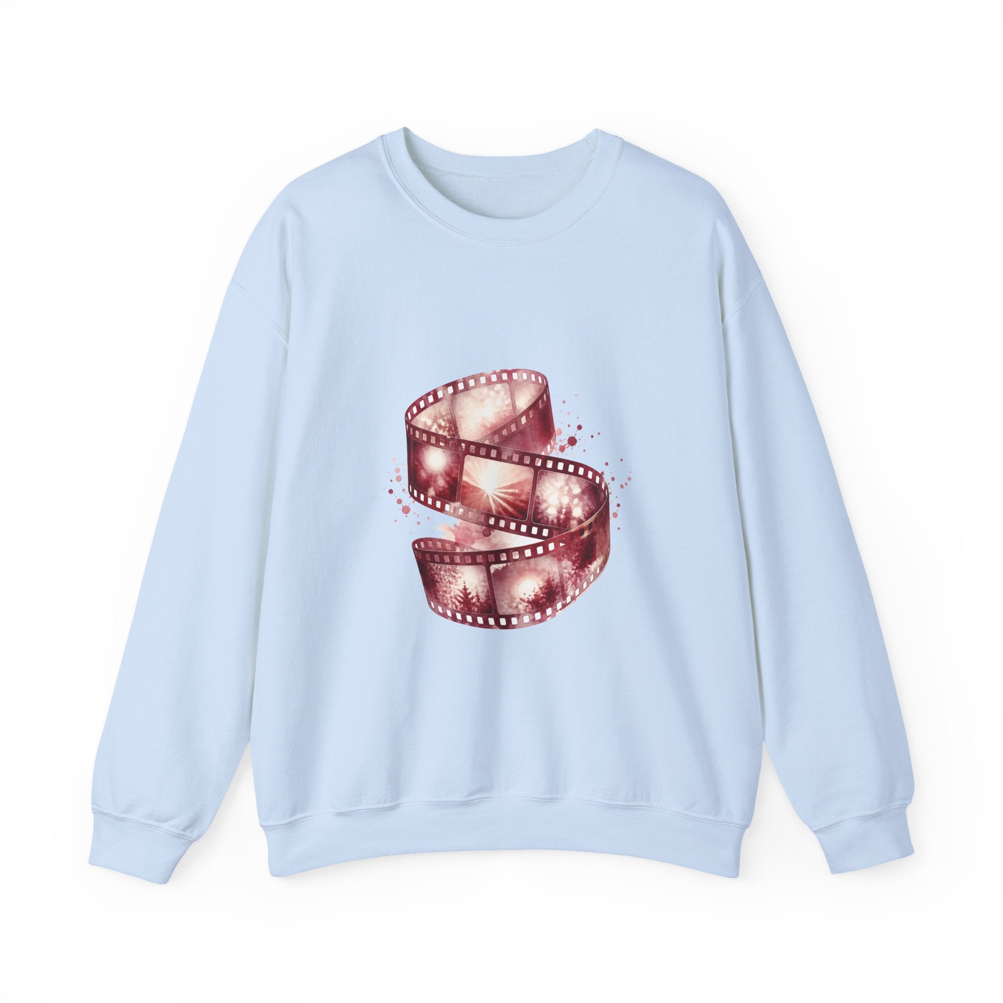 Matching Couple Sweatshirt - Camera & Film Matching Couple Premium Fleece Sweatshirt Watercolor Art His Hers Birthday Gift - Design B