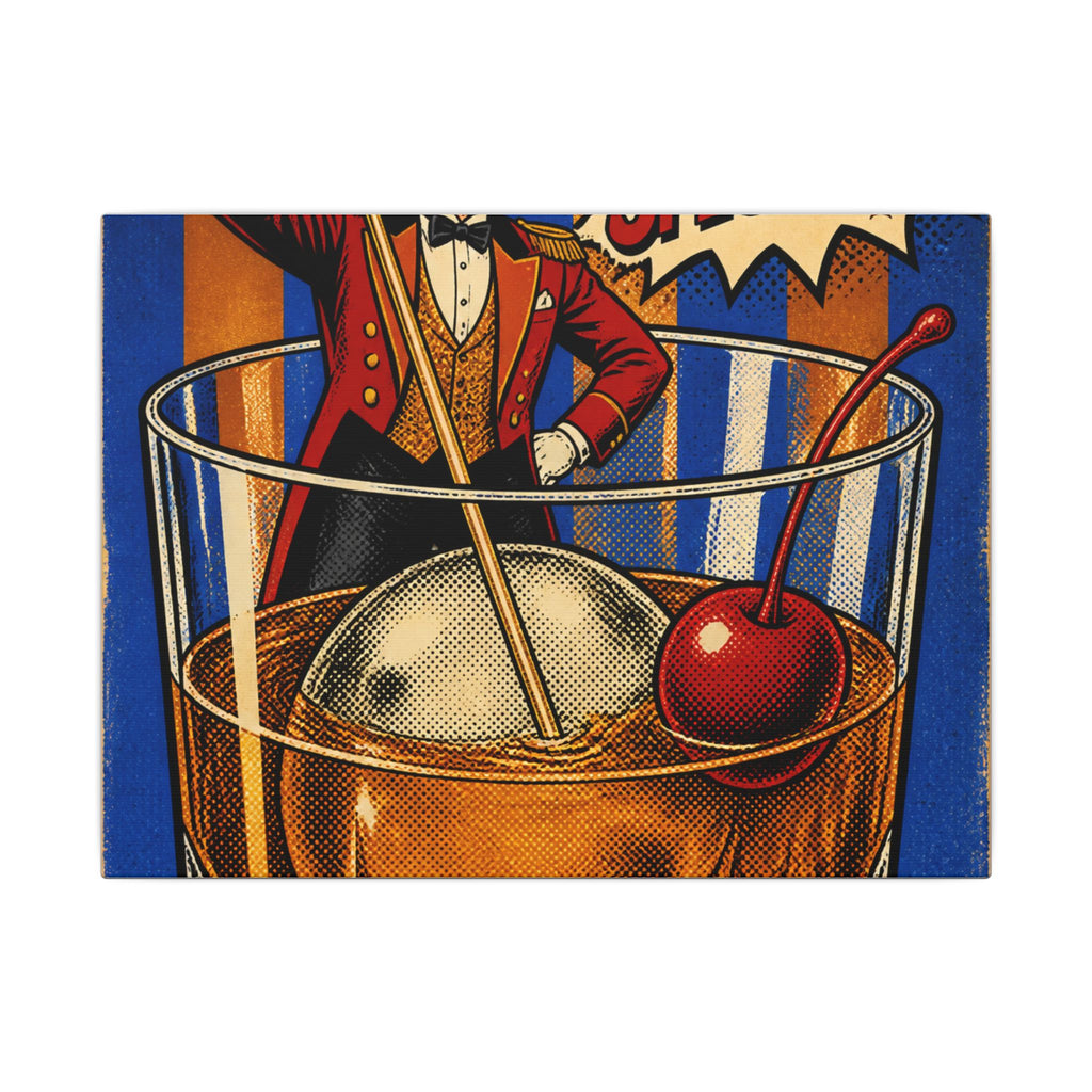 Old Fashioned Ringmaster Wall Art Canvas 16×20 Pop Art Living Room Decor Maximalist Print