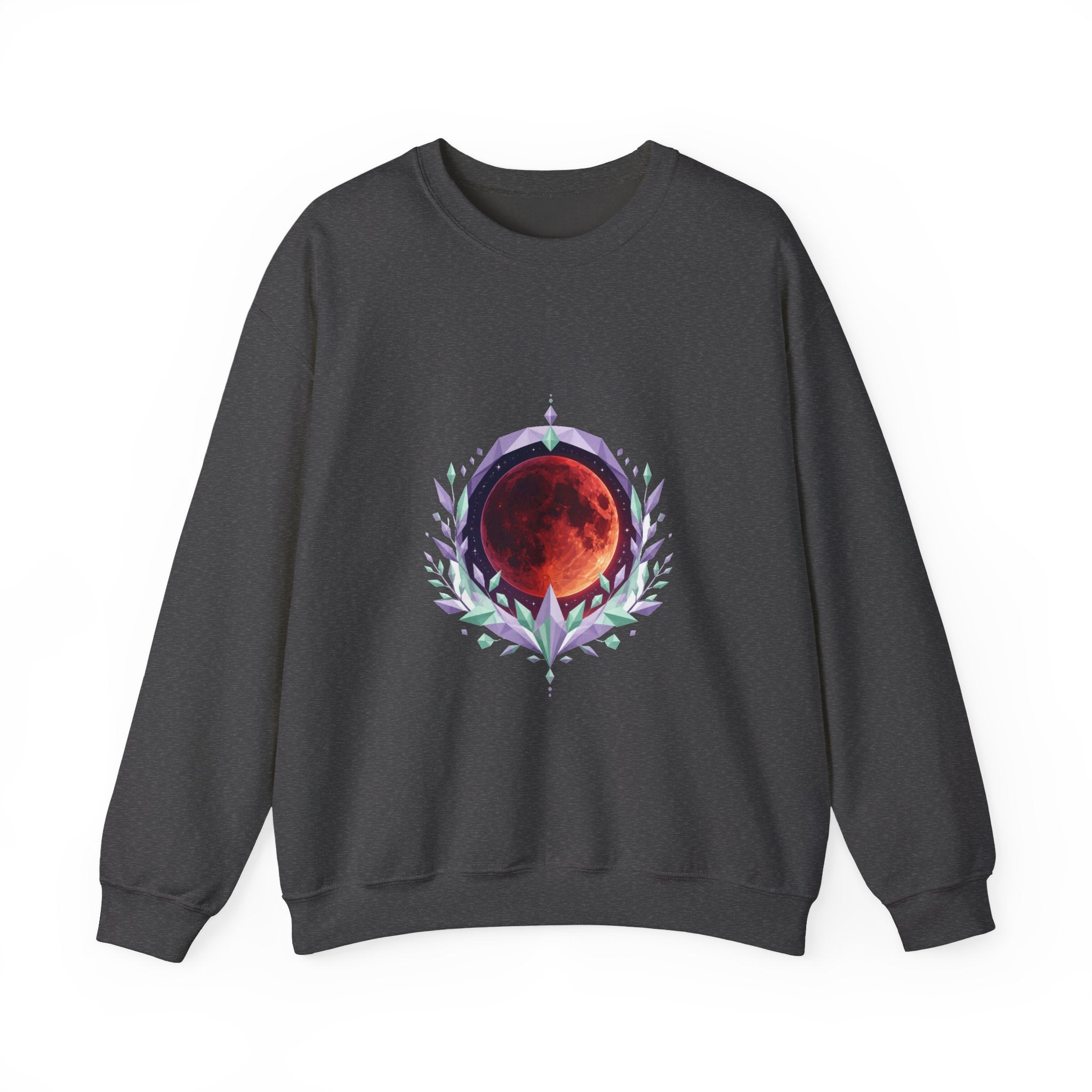 Matching Couple Sweatshirt - Solar & Lunar Eclipse Matching Couple Comfort Colors Crew Geometric Art His Hers Love Gift - Design B
