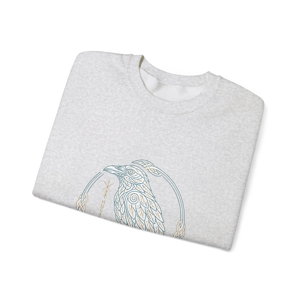 Matching Couple Sweatshirt - Huginn & Muninn Matching Couple Comfort Colors Crew Minimalist Art His Hers Christmas Gift - Design A