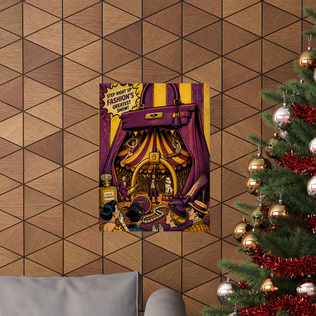Handbag Big Top Wall Art Poster 24×36 Pop Art Restaurant Decor Maximalist Print