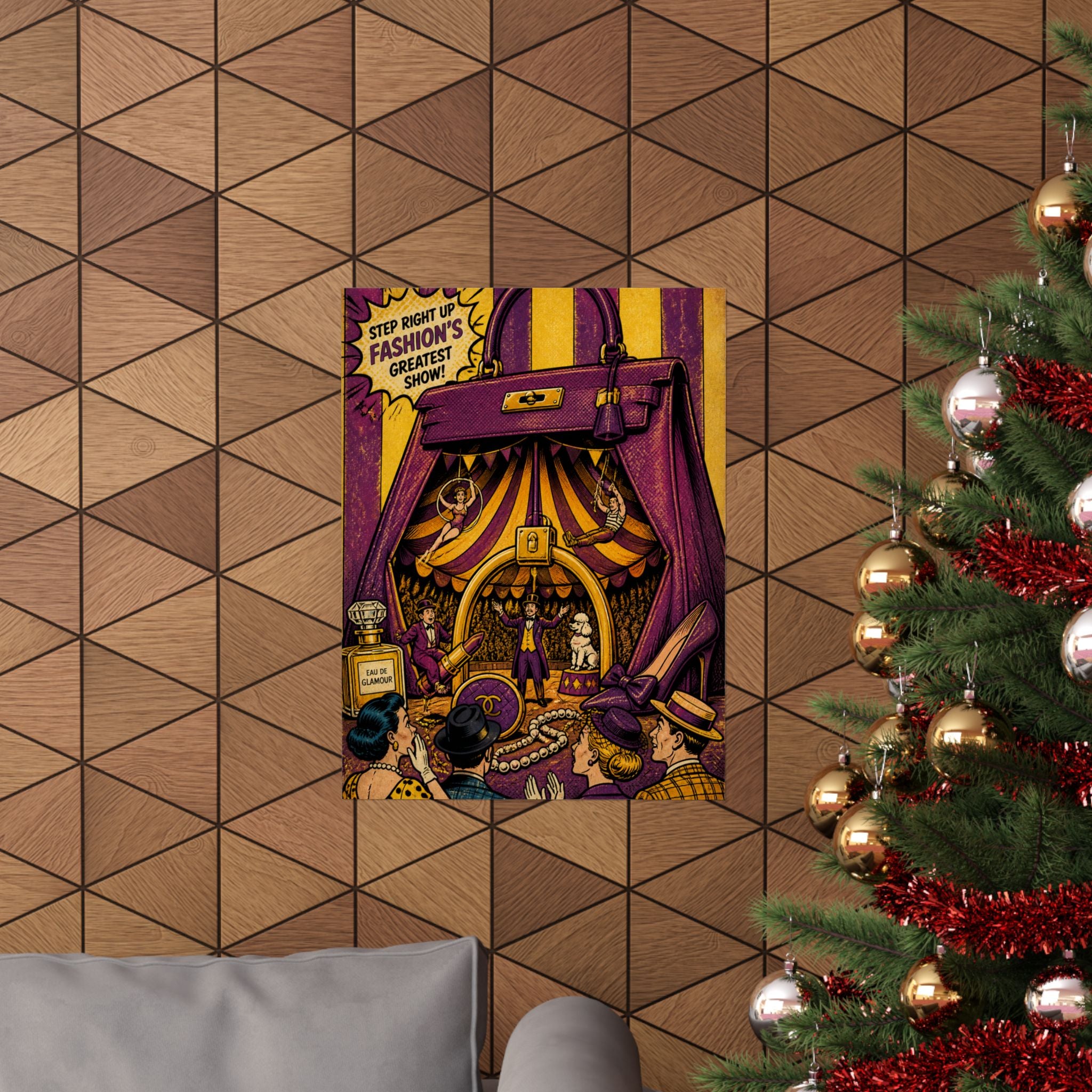 Handbag Big Top Wall Art Poster 24×36 Pop Art Restaurant Decor Maximalist Print
