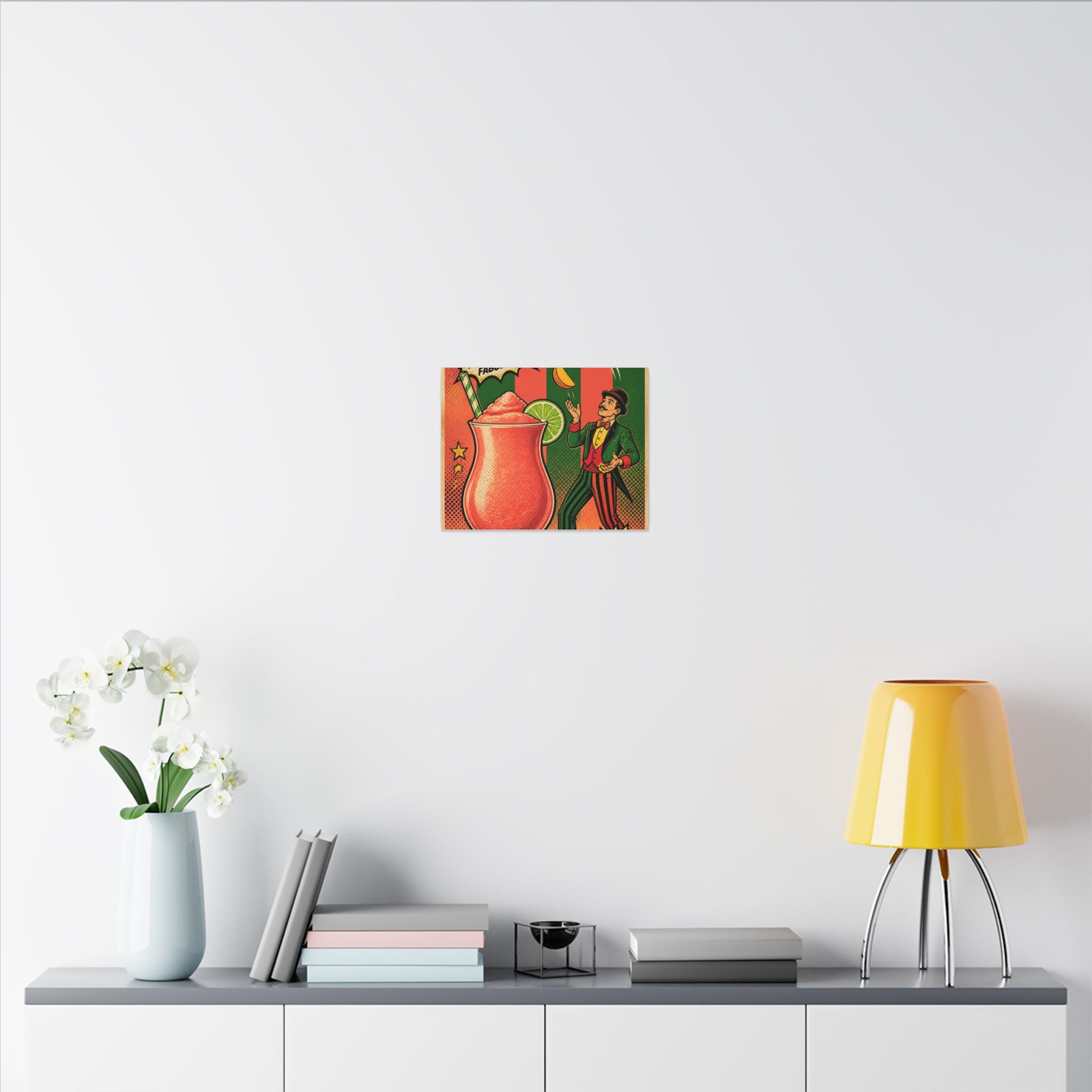 Daiquiri Fruit Juggler Wall Art Canvas 16×20 Pop Art Living Room Decor Maximalist Print