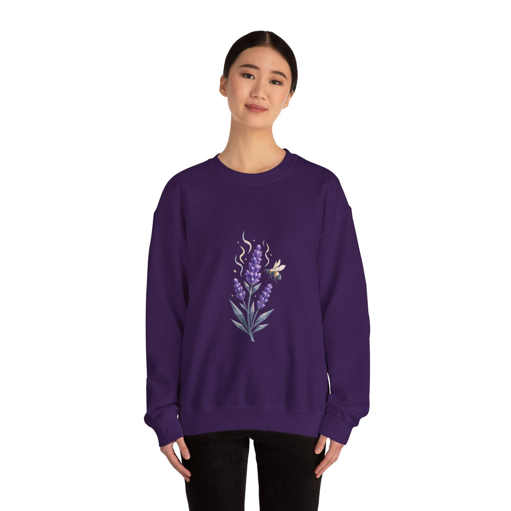 Matching Couple Sweatshirt - Lavender & Thistle Matching Couple Comfort Colors Crew Geometric Art His Hers Love Gift - Design A