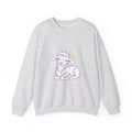 Matching Couple Sweatshirt - Lion & Lamb Matching Couple Comfort Colors Crew Minimalist Art His Hers Christmas Gift - Design B