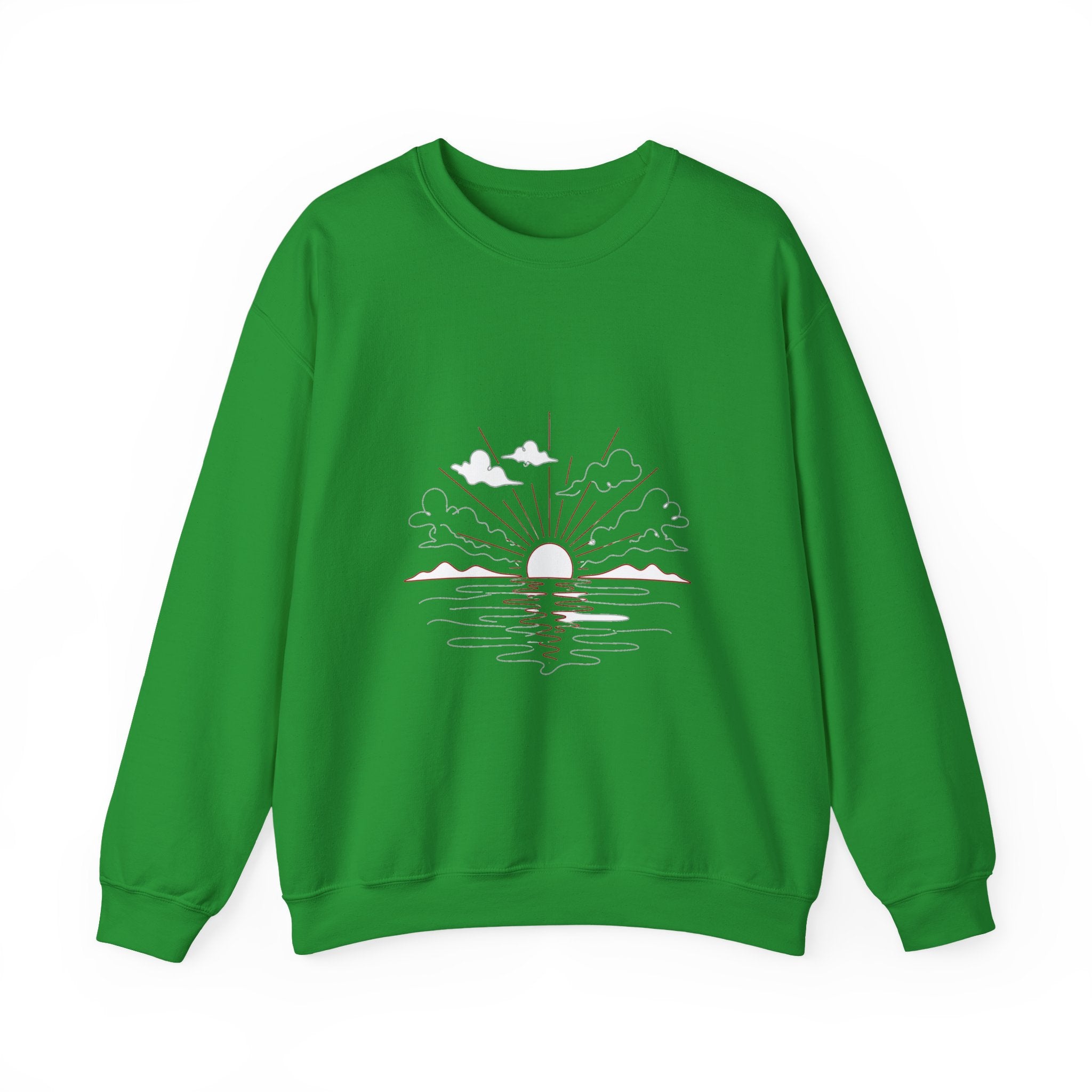Matching Couple Sweatshirt - Sunrise & Sunset Matching Couple Comfort Colors Crew Minimalist Art His Hers Christmas Gift - Design A