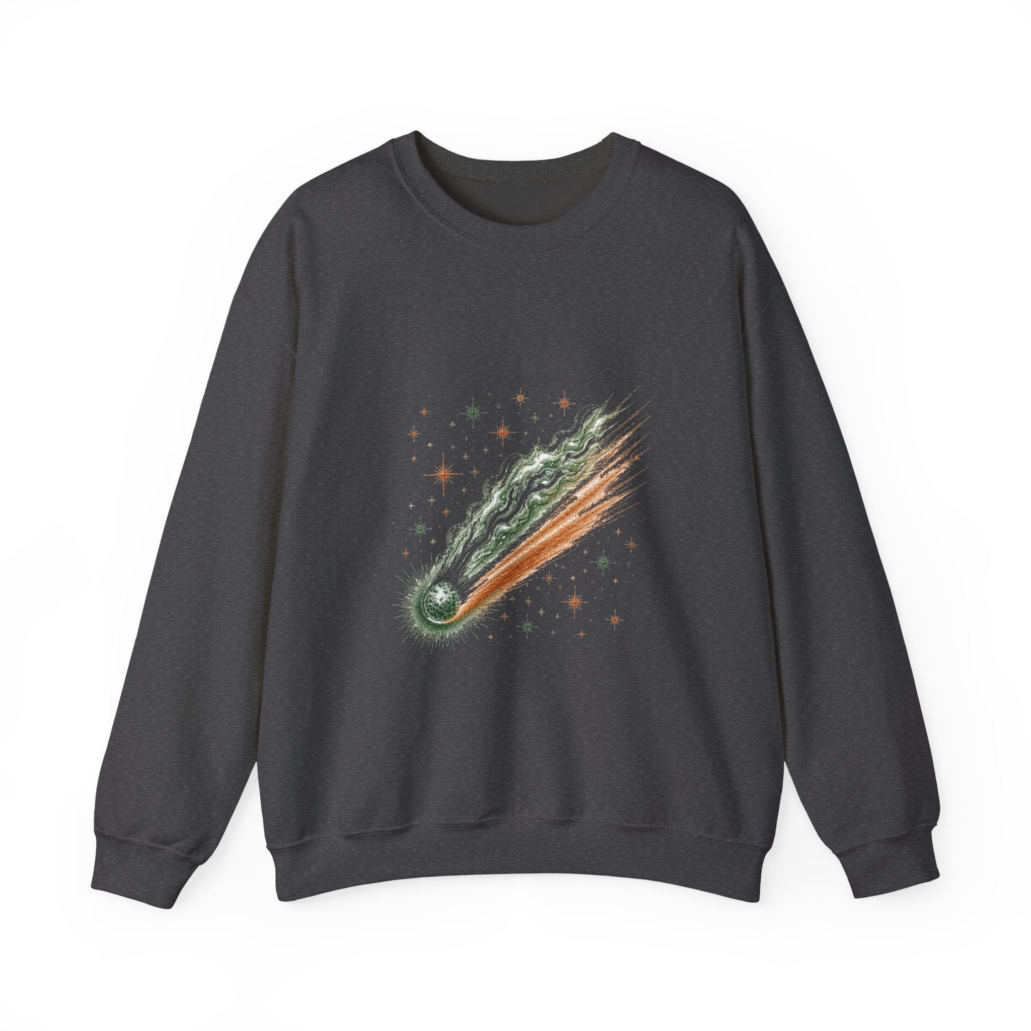Matching Couple Sweatshirt - Comet & Asteroid Matching Couple Crewneck Sweatshirt Hand-Drawn Art His Hers Best Friend Gift - Design A