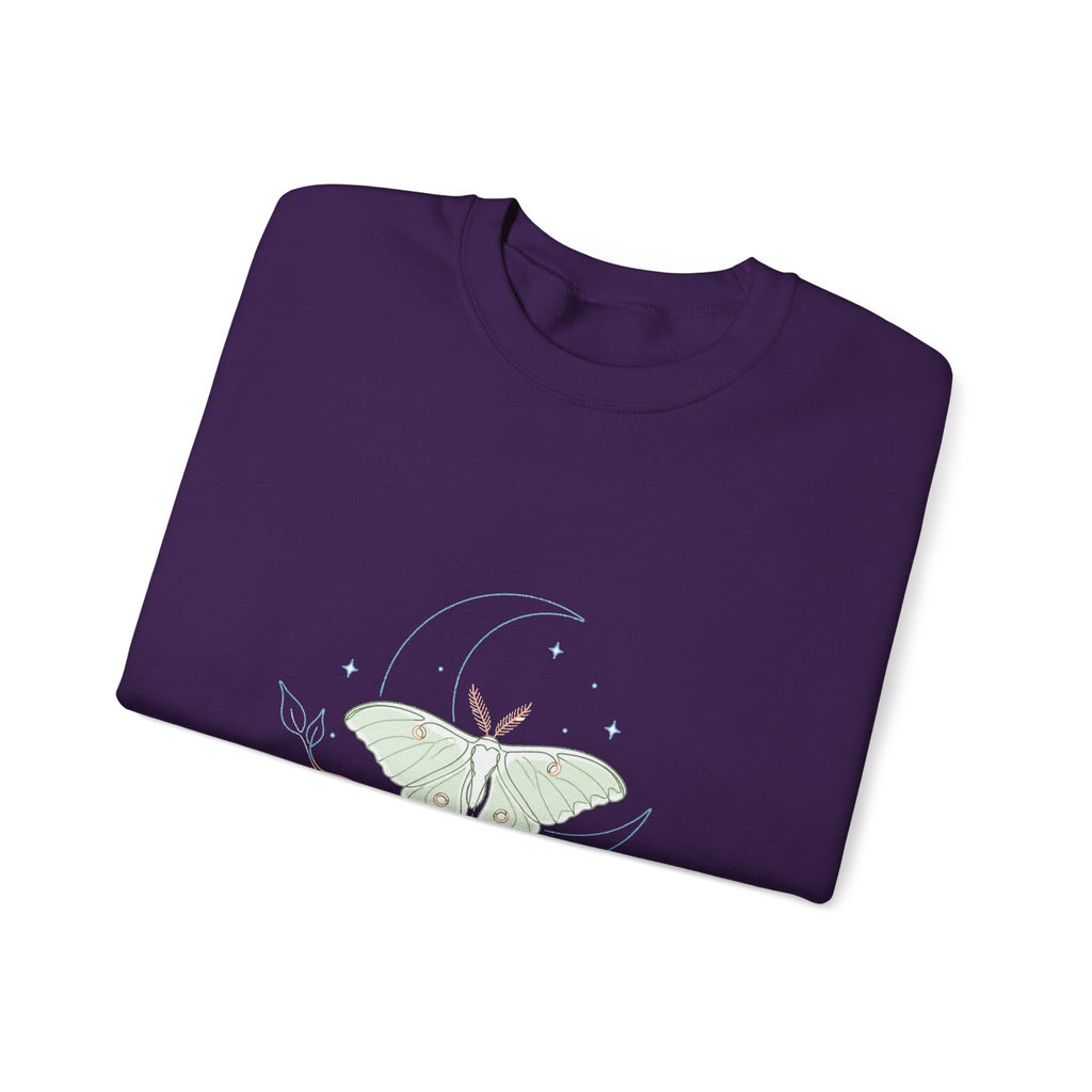 Matching Couple Sweatshirt - Butterfly & Moth Matching Couple Crewneck Sweatshirt Minimalist Art His Hers Valentine Gift - Design B