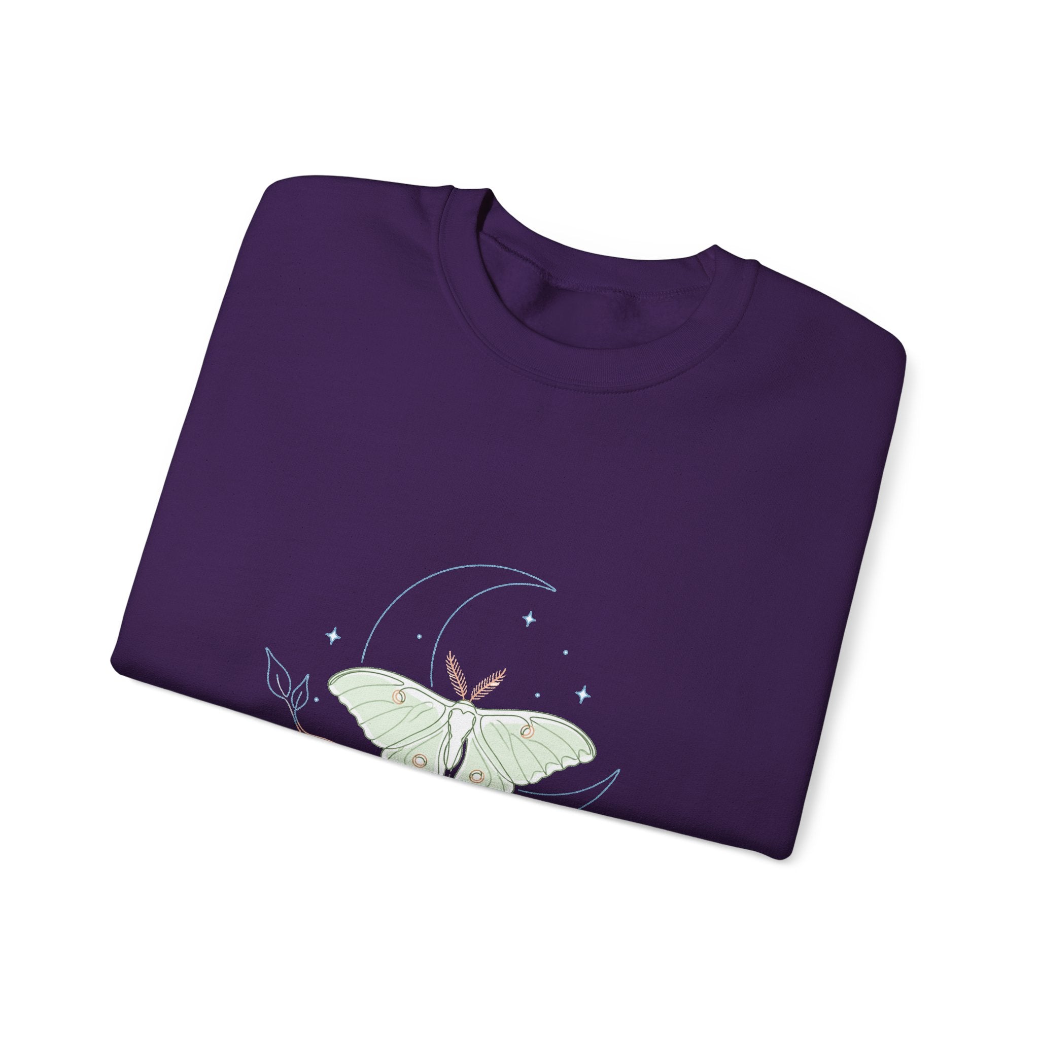 Matching Couple Sweatshirt - Butterfly & Moth Matching Couple Crewneck Sweatshirt Minimalist Art His Hers Valentine Gift - Design B