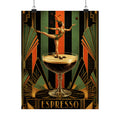 Espresso Martini Acrobat Wall Art Poster 24×36 Art Deco Bar Area Decor Maximalist Print