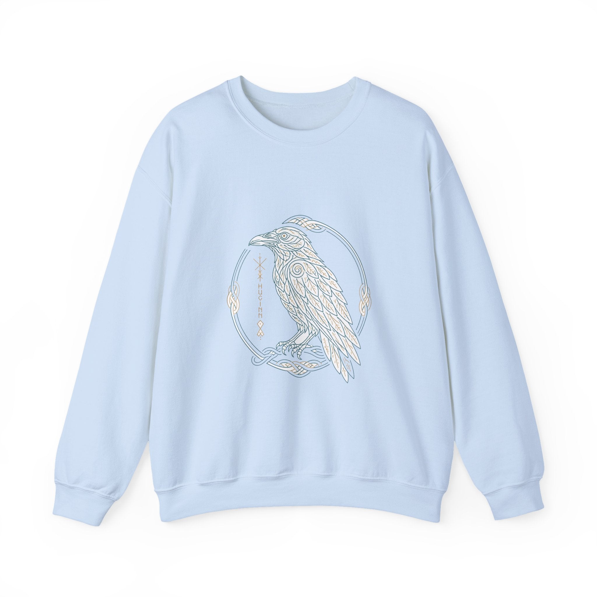 Matching Couple Sweatshirt - Huginn & Muninn Matching Couple Comfort Colors Crew Minimalist Art His Hers Christmas Gift - Design A