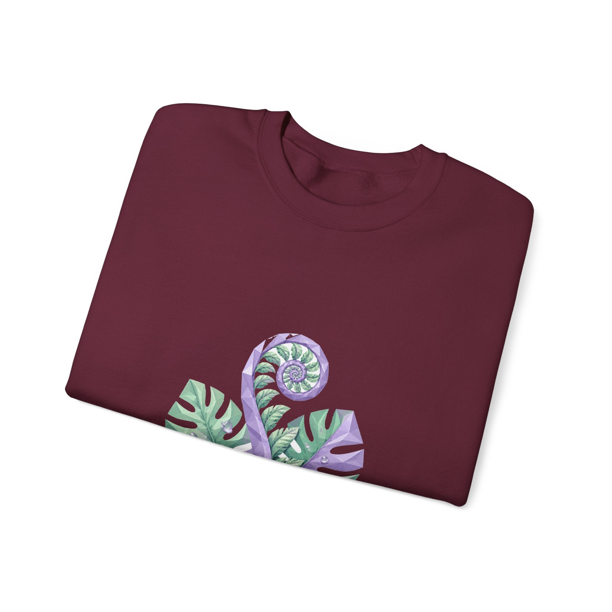 Matching Couple Sweatshirt - Desert & Rainforest Matching Couple Premium Fleece Sweatshirt Geometric Art His Hers Love Gift - Design B