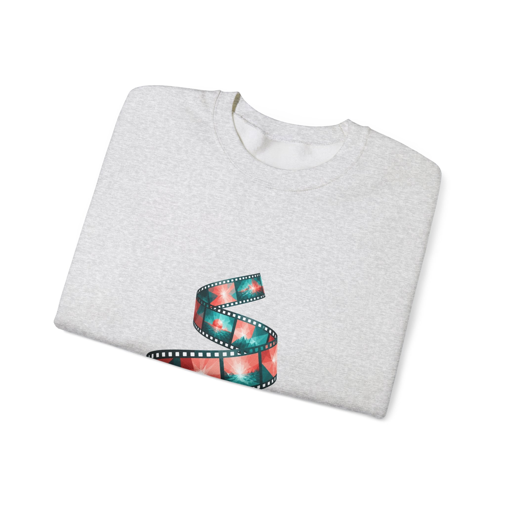 Matching Couple Sweatshirt - Camera & Film Matching Couple Crewneck Sweatshirt Geometric Art His Hers Couple Gift - Design B