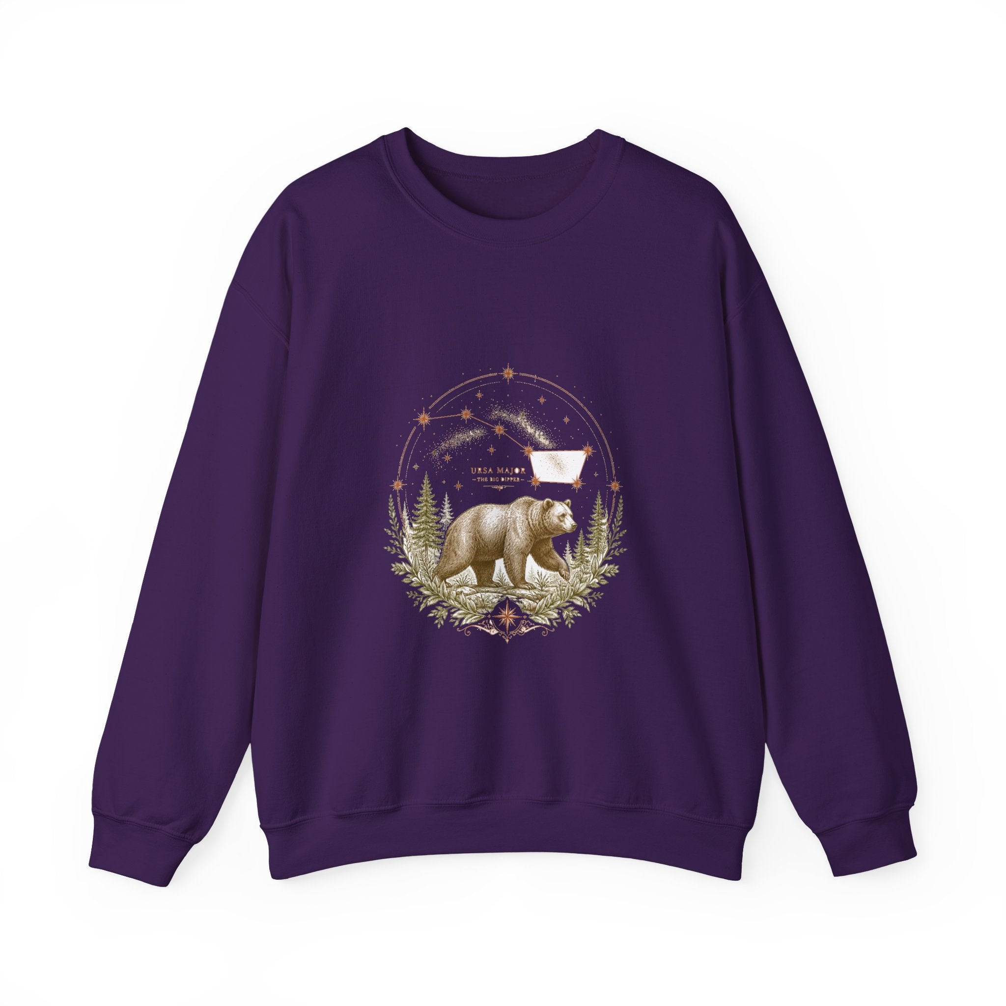 Matching Couple Sweatshirt - Big & Little Dipper Matching Couple Crewneck Sweatshirt Vintage Art His Hers Wedding Gift - Design A