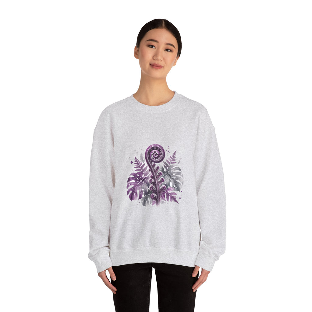 Matching Couple Sweatshirt - Desert & Rainforest Matching Couple Comfort Colors Crew Watercolor Art His Hers Birthday Gift - Design B