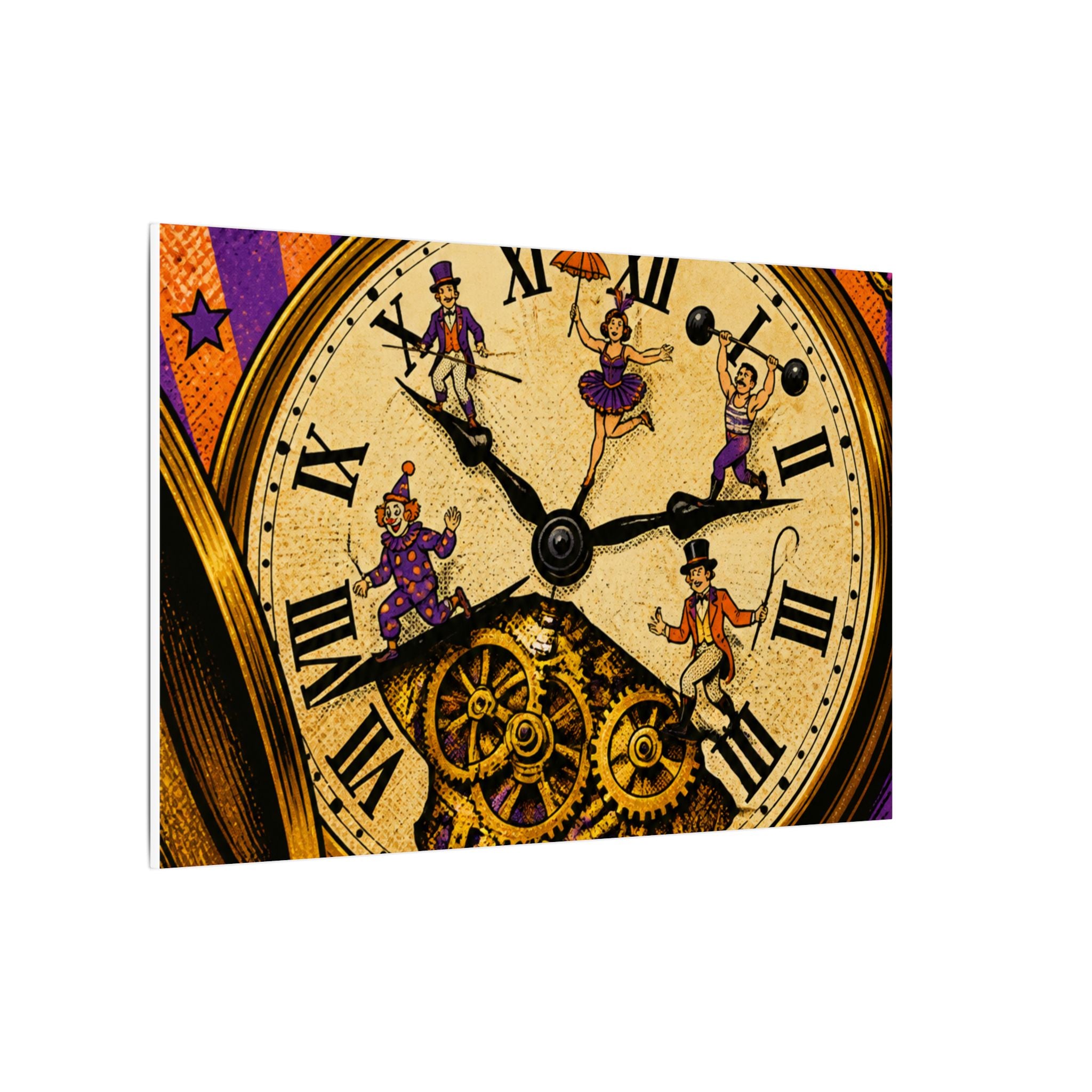 Pocket Watch Performers Wall Art Canvas 16×20 Pop Art Living Room Decor Maximalist Print