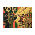 Film Camera Projector Show Wall Art Canvas 16×20 Pop Art Living Room Decor Maximalist Print
